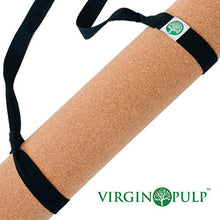 Load image into Gallery viewer, Virgin Pulp Best Cork Yoga Mat|Longer, Thicker &amp; Wider|Natural Eco Rubber Non Toxic|Quality Yogamats for Men &amp; Women Exercise| Non-Slip, Cushioned|76 x 26in x 5mm|Free Carrier Strap|Alignment Lines

