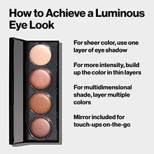 Load image into Gallery viewer, Crème Eyeshadow Palette by Revlon, Illuminance Eye Makeup with Crease- Resistant Ingredients, Creamy Pigmented in Blendable Matte &amp; Shimmer Finishes, 710 Not Just Nudes, 0.12 Oz
