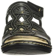 Load image into Gallery viewer, Clarks Women's Leisa Janna Sandal, Black Leather, 80 M US
