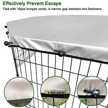 Load image into Gallery viewer, YGCASE Universal Dog Playpen Cover with Sun/Rain Proof Top, Provide Shade and Security for Outdoor and Indoor, Fits All 24" Wide 8 Panels Pet Exercise Pen (Cover only)
