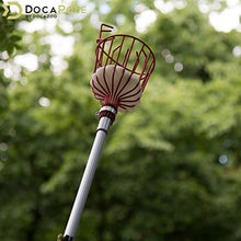 Load image into Gallery viewer, DocaPole Fruit Picker with 5-12 Foot Extension Pole - Twist-On Fruit Picker Tool with Telescopic Pole // Fruit Picker Pole // Perfect Fruit Picking Pole for Apple Picking, Avocados, and Other Fruit
