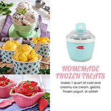 Load image into Gallery viewer, Maxi-Matic EIM-520 Automatic Easy, Homemade Electric Maker, Ingredient Chute, On/Off Switch, No Salt Needed, Creamy Ice Cream, Gelato, Frozen Yogurt, or Sorbet, 1 Quart, Blue
