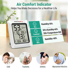 Load image into Gallery viewer, ThermoPro TP50 Digital Hygrometer Indoor Thermometer Room Thermometer and Humidity Gauge with Temperature Humidity Monitor
