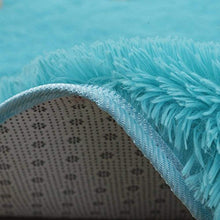 Load image into Gallery viewer, Softlife Fluffy Area Rugs for Bedroom 4' x 5.3' Shaggy Floor Carpet Cute Rug for Girls Kids Living Room Nursery Home Decor, Turquoise Blue
