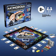 Load image into Gallery viewer, Monopoly Super Electronic Banking Board Game, Electronic Banking Unit, Choose Your Rewards, Cashless Gameplay Tap Technology, for Ages 8 and Up
