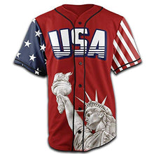 Load image into Gallery viewer, Greater Half Jersey: Liberty Edition Red America #1 Jersey (L)
