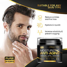 Load image into Gallery viewer, Men's Face Cream Moisturizer - Anti-Aging Cream For Men, Collagen, Retinol &amp; Hyaluronic Acid - Day &amp; Night - Made in USA - Anti Wrinkle 1.7 oz

