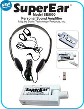 Load image into Gallery viewer, SuperEar Sonic Ear Personal Sound Amplifier Model SE5000 Complete System

