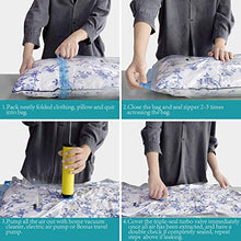 Load image into Gallery viewer, AirBaker Travel Vacuum Storage Bags for Clothes Comforters Blankets Pillows ( 10 x Large ) with Pump Space Saver Bag

