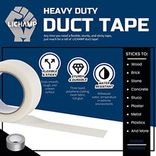 Load image into Gallery viewer, Lichamp Clear Duct Tape Heavy Duty, Waterproof Duct Tape Bulk 6 Multi Pack, 2 inch x 25 Yard x 9 mil Per Roll, A206TP
