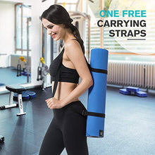 Load image into Gallery viewer, Matymats Yoga Mat, Workout Exercise Mat - 6mm Thick Non Slip Fitness Mat with Carrying Strap for Yoga, Workouts, Home, Gym and Pilates 72"x24", Sky Blue
