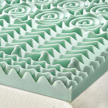Load image into Gallery viewer, Best Price Mattress 1.5 Inch 5-Zone Memory Foam Mattress Topper, Calming Aloe Vera Infusion, CertiPUR-US Certified, Twin
