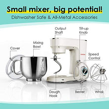 Load image into Gallery viewer, SanLidA Stand Mixer, 9.5 Qt. 10-Speed Electric Kitchen Mixer with Dishwasher-Safe Dough Hooks, Flat Beaters, Wire Whip &amp; Pouring Shield Attachments for Most Home Cooks, SM-1551, Cream White
