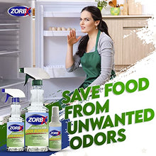 Load image into Gallery viewer, ZORBX Unscented Multipurpose Odor Eliminator Value Pack - Used in Hospitals &amp; Healthcare Facilities | Advanced Trusted Formula | Perfect Bundle to Get Rid of Unpleasant Odors (2 Oz + 16 Oz + 32 Oz)
