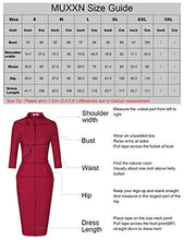 Load image into Gallery viewer, MUXXN Ladies Spring Cute Prime Tie Neck Loose Shift Casual Office Midi Dress (Airy Blue S)
