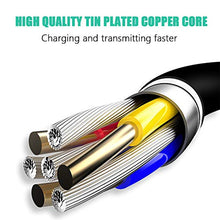 Load image into Gallery viewer, SHARLLEN Lightning Cable Spring iPhone Charger Cable 5 Pack [3/6/10FT] USB Fast Charging &amp; Data Sync Cord Long Charging Cable Compatible iPhone Xs/MAX/XR/X/8/8P/7/7P/6/iPad/iPod(Black)
