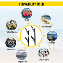 Load image into Gallery viewer, VEVOR Surfboard Rack, 2 Tiers Wakeboard Rack, 50lbs Capacity Surfboard Rack for Wall, Surfboard Wall Mount Holds 2 Boards, Adjustable Surfboard Wall Rack w/Steel Structure, Horizontal Surfboard Stand
