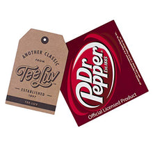 Load image into Gallery viewer, Tee Luv Drink Dr Pepper Hat | Vintage Trucker Style hat | Snap Back Closure | Medium Crown Navy, Beige
