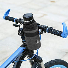 Load image into Gallery viewer, Candora Bike Handlebar Stem Bag Food Snack Storage, Water Bottle Holder Bikepacking, Bicycle Touring, Commuting (Blue)
