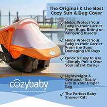 Load image into Gallery viewer, Summer Cozy Cover Sun &amp; Bug Cover (Glacier Gray) - The Industry Leading Infant Carrier Cover Trusted by Over 2 Million Moms Worldwide for Protecting Your Baby from Mosquitos, Insects &amp; The Sun

