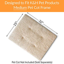 Load image into Gallery viewer, K&amp;H PET PRODUCTS Original Pet Cot Pad, Medium Tan 25" x 32" (100539698)
