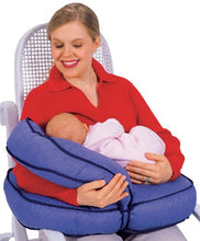 Load image into Gallery viewer, Leachco Natural Boost - Adjustable Nursing Pillow - Denim
