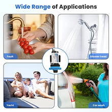 Load image into Gallery viewer, ANBULL 12V Self Priming Pump, 5.5GPM/70PSI Water Pressure Diaphragm Pump with 3/4" Garden Hose Adapters, Marine Fresh Water Transfer Pump with Pressure Switch for RV Camper Yacht Lawn
