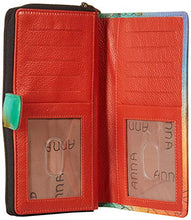 Load image into Gallery viewer, Anna by Anuschka Hand Painted Leather | Two Fold Wallet/Clutch | Zebra Safari
