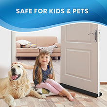 Load image into Gallery viewer, Everlasting Comfort Under Door Draft Stopper - Thicker 2" Foam Strip Blocks 50% More Noise and Wind - Seal Bottom of Doors 30" to 36" - Interior Front Door Sweep, Blocker, Soundproofing Guard
