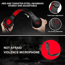 Load image into Gallery viewer, COLUSI Super Lightweight Gaming Headset Xbox One Headset,PS4 Headset with Mic&amp;LED Light,Compatible with PC,Laptop,PS4,Xbox One Conntroller(Adapter Not Included),Ipad,Mobile Phone(Red)
