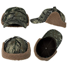 Load image into Gallery viewer, Jeff &amp;Aimy Womens Winter Fitted 62% Wool Tweed Earflap Dad Elmer Fudd Hat Baseball Cap for Men CamoGray L
