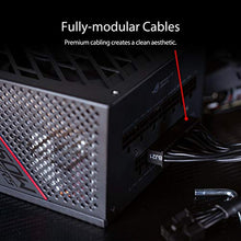 Load image into Gallery viewer, ASUS ROG STRIX 850W Gold PSU, Power Supply (ROG heatsinks, Axial-tech fan design, dual ball fan bearings, 0dB technology, 80 PLUS Gold Certification, fully modular cables, 10-year warranty)
