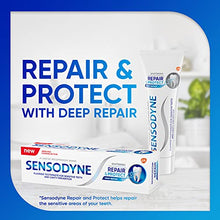 Load image into Gallery viewer, Sensodyne Repair and Protect Whitening Toothpaste, Toothpaste for Sensitive Teeth and Cavity Prevention, 3.4 oz (Pack of 4)
