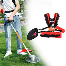 Load image into Gallery viewer, Soapow Universal Adjustable Trimmer Double Shoulder Strap Lawn Mower Waist Belt for Brush Cutter
