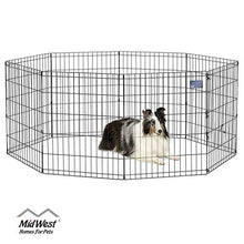 Load image into Gallery viewer, MidWest Homes for Pets Folding Metal Exercise Pen / Pet Playpen
