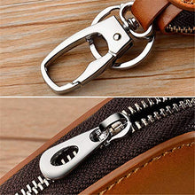 Load image into Gallery viewer, WU Men Women Genuine Leather Car Key Holders Housekeeper for Men Retro Multifunctional Home Keychain Case Female Key Wallet
