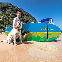Load image into Gallery viewer, Wavestorm 8ft Junior Stand Up Paddleboard | Superior Foam Construction with Stringers | Accessories Included Adjustable Paddle Leash and Removable fin| Carry Handle | Sized for Youth
