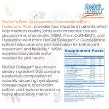 Load image into Gallery viewer, Doctor's Best Glucosamine Chondroitin Msm + Hyaluronic Acid with optimsm &amp; Biocell Collagen, Joint Support, Non-GMO, Gluten Free, Soy Free, 150 Caps
