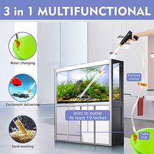 Load image into Gallery viewer, hygger Aquarium Gravel Cleaner, New Quick Water Changer with Air-Pressing Button Fish Tank Sand Cleaner Kit Aquarium Siphon Vacuum Cleaner with Water Hose Controller Clamp
