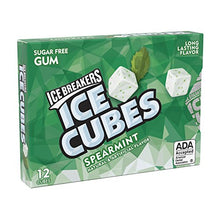 Load image into Gallery viewer, ICE BREAKERS ICE CUBES Sugar Free Spearmint Gum, 12 Pieces (Pack of 6)
