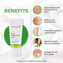 Load image into Gallery viewer, Scar Gel Reduce the Appearance of Old and New Scars - Acne, Burns, Cuts, Stretch Marks, C Section Marks &amp; Plastic Surgery - Advanced Face and Body Formula, Men and Women Pureauty Naturals - 59ml
