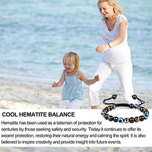Load image into Gallery viewer, Triple Protection Crystal Bracelet，Energy Crystal Bracelet Tigers Eye Black Obsidian and Hematite Beads Bracelet for Men Women, Crystal Jewelry Stone Bracelets Bring Luck and Prosperity and Happiness
