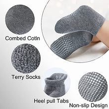 Load image into Gallery viewer, Baby Non Slip Grip Ankle Socks - Grip Crew Socks with Non Slip/Anti Skid Soles, 6 Pairs of Cotton Socks for Infants Toddlers(1-3 years)
