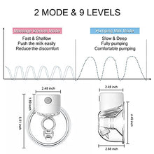 Load image into Gallery viewer, Double Electric Breast Pump, Wearable Breast Pump, Hands-Free &amp; Portable, Quiet, with 2 Mode &amp; 9 Levels (24/27mm Flange)
