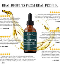 Load image into Gallery viewer, Castor Oil (2oz) + Filled Mascara Tube USDA Certified Organic, 100% Pure, Cold Pressed, Hexane Free by Live Fraiche. Stimulate Growth for Eyelashes, Eyebrows, Hair. Lash Growth Serum. Brow Treatment
