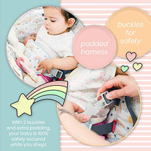 Load image into Gallery viewer, Bristin Baby Shopping Cart Cover. Cushy Baby Hammock for Shopping Cart and High Chair Cover. Shopping Cart Covers for Baby Boy or Baby Girl. Rainbow Infant Seat Grocery Cart Cover. Baby Gifts Unisex
