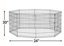 Load image into Gallery viewer, New World Pet Products B552-30 Foldable Exercise Pet Playpen, Black, Medium/24" x 30"
