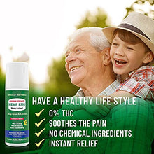 Load image into Gallery viewer, Hemp Emu Roll-on Gel - Made in USA - 3 fl oz - Natural Gel for Discomfort in Knees, Joints and Lower Back - Hemp Oil Extract Gel with Emu Oil &amp; Menthol
