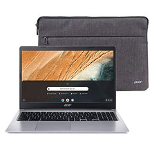 Load image into Gallery viewer, Acer Chromebook 315 15.6" HD Intel N4000 4GB RAM 32GB eMMC Webcam BT Chrome OS + Protective Sleeve, Silver (NX.HKBAA.002)
