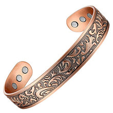 Load image into Gallery viewer, Copper Bracelet Used for Arthritis - a Pure Copper Magnetic Bracelet with 6 Magnets for Men and Women to Effectively Relieve Joint Pain
